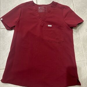 Figs Catarina Scrub Too Burgundy